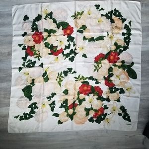 Authentic vintage Chanel floral scarf